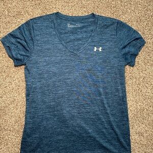 Under Armour Blue Fitted Short Sleeve T-Shirt
